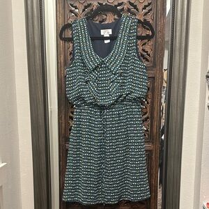 Sweet Storm Black and Blue Floral Mini Dress